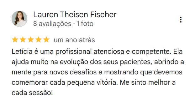 Avaliação Google - Cliente 2